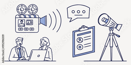 Production and filmmaking camera tripod script