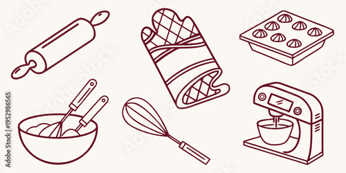 Baking tools and equipment rolling pin mixer