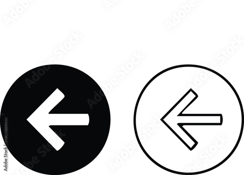 Free Download Black and white circular arrows pointing left circle symbol - GFXLoad
