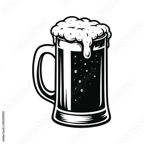 Beer Mug Silhouettes