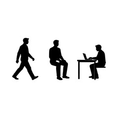 business people silhouettes