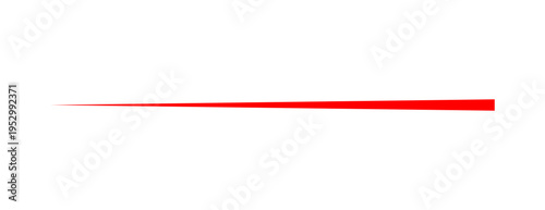 Принти на полотні Red tapered horizontal line