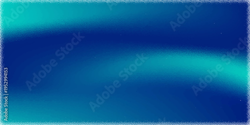 Abstract Blue Teal Gradient Background with Soft Grunge Border