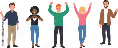 Professional hair salon and barber shop service set with stylists cutting drying and styling hair for men and women