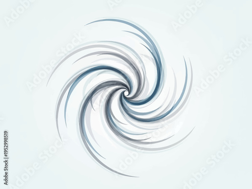 Abstract Spiral Swirl White Blue Tones.