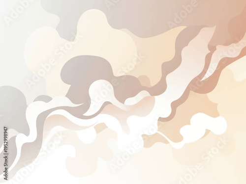 Abstract Artistic Swirling Shapes and Colors.