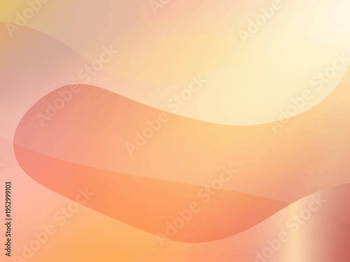Soft Peach Colored Abstract Shape Design.