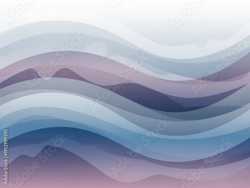 Wavy abstract layered background design element.