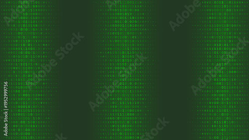 Triptych Binary Streams - Symmetric Data Columns and Digital Information Voids