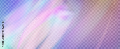 Rainbow Light Leak Prism. Iridescent Prism Background.  Shine Through A Filter Of Neon Streaks And Glitter In Aurora Colors. Crystal  Light Leak Effect.