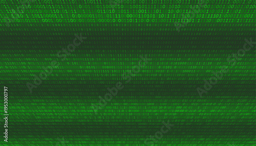 Binary Flux - Minimalist Digital Data Stream and Symbol Distribution