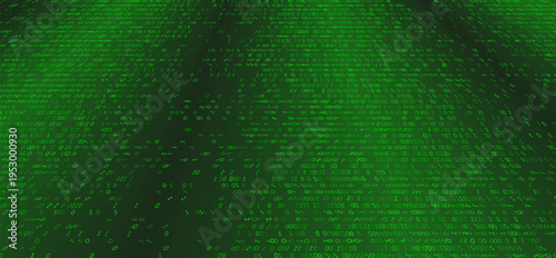 Digital Entropy - A Fragmented Horizontal Array of Binary Logic and Scattered Data Packets. Perspective.