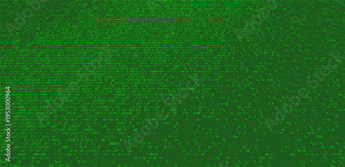 Quantum Flux - Dense Binary Data Stream Transition. Perspective.