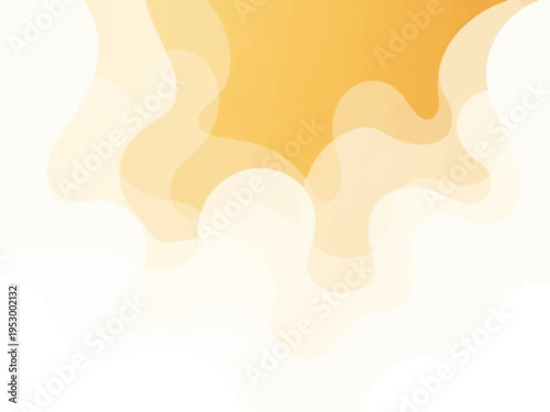 Soft Yellow Cloud Formation in Sky.