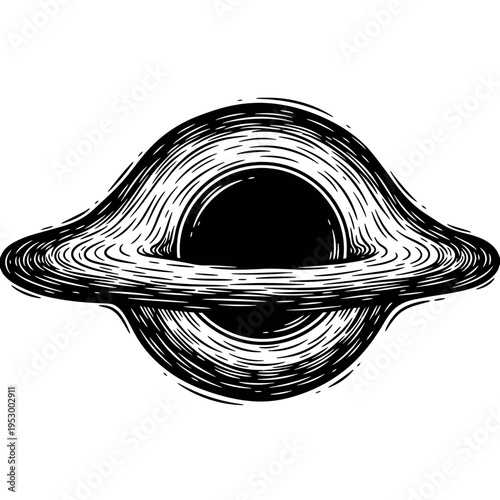 Skilled Culinary Professional in Chef's Attire Presents a Delicious Platter of Fresh Japanese Sushi and Sashimi, a Hand-Drawn Monochrome Illustration