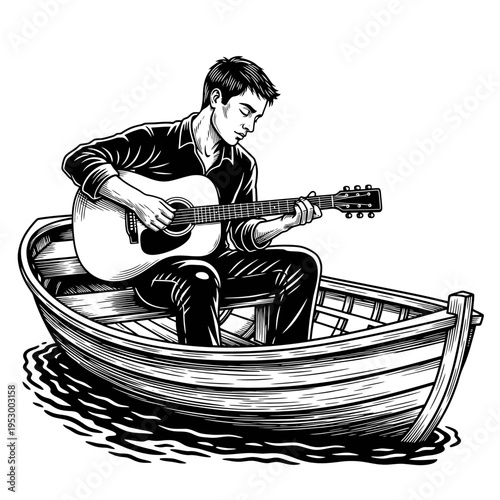 A poignant black and white illustration of a solitary woman consumed by grief, sitting with her face hidden in her hands, conveying deep emotional pain and silent sorrow