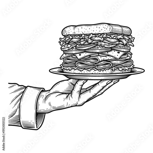 Skilled chef presenting a platter of delicious sushi and sashimi, expertly prepared with fresh ingredients and artistic presentation