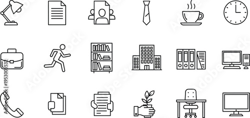 Office and work icons