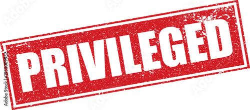 Red Privileged Rubber Stamp Sign Mark Word Text Written in Reverse Grunge Vector in Grunge Border in Transparent Background, Vintage, Svg, Png