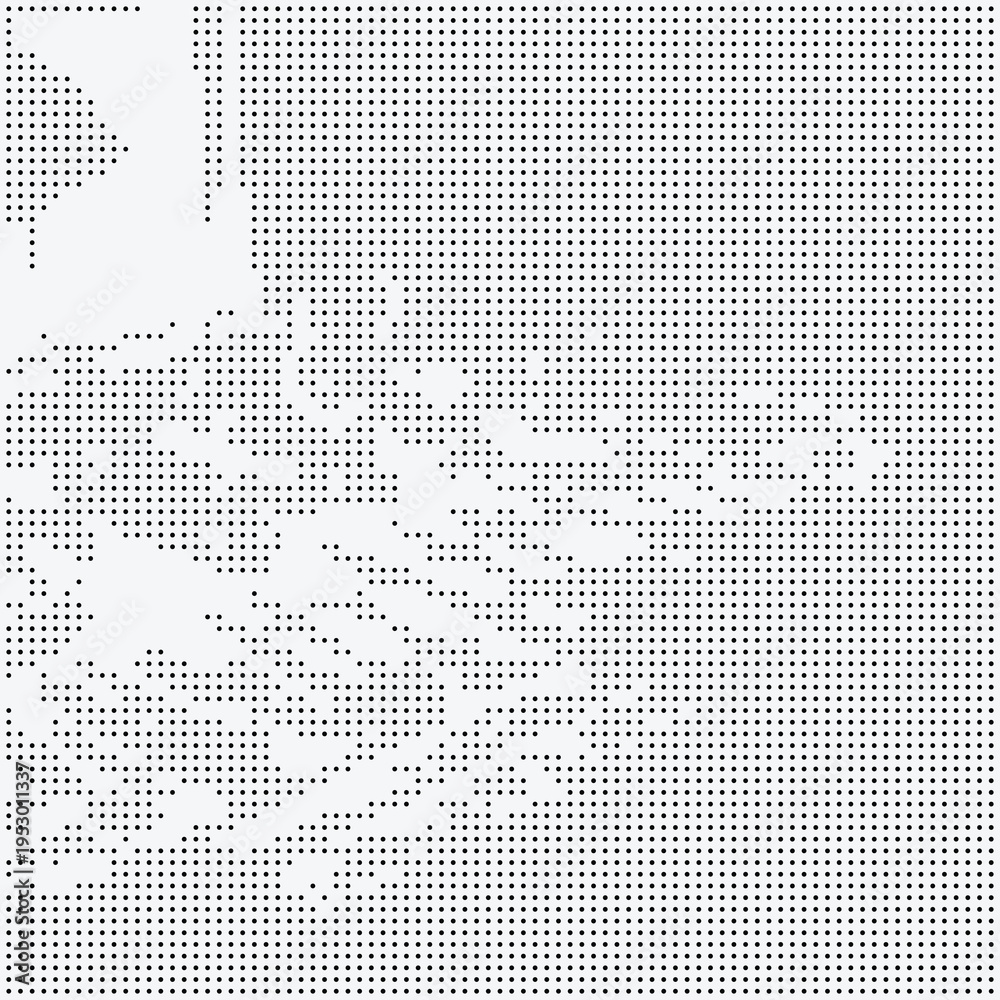 Fototapeta premium Abstract Halftone Dither Pixelated Bitmap Dotted Pattern Background Texture Overlay Digital Art Graphic