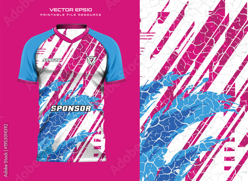 Abstract Sport Jersey Template Vector Image illustration