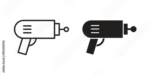 Blaster icon set concept vector graphics for web UI