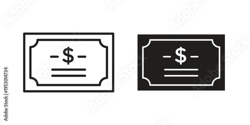 Bonds icon set concept vector graphics for web UI