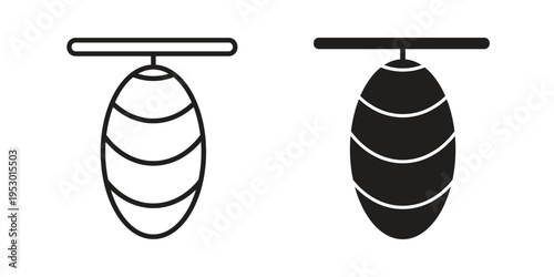 Cocoon icon set concept vector graphics for web UI