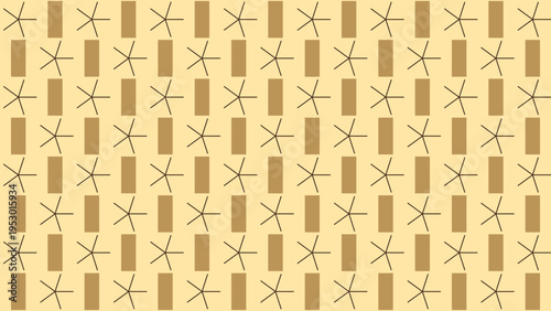 Repeating Star and Rectangle Pattern