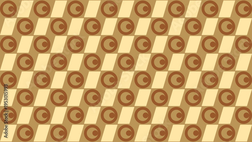 Abstract Circle And Rectangle Seamless Pattern