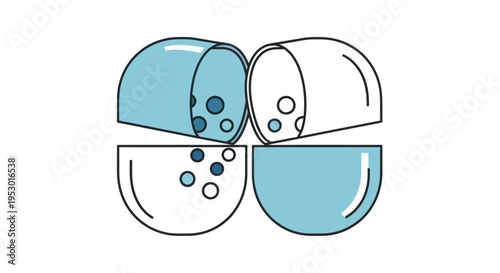 Pills capsules medicine drug design.
