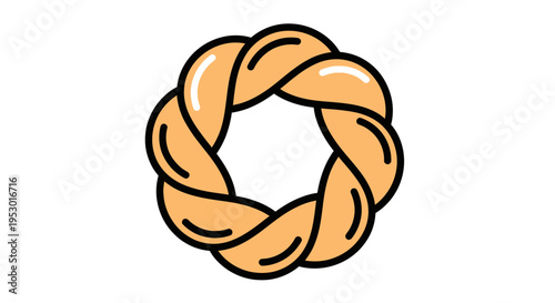 Braid Circle Hair Style Design.