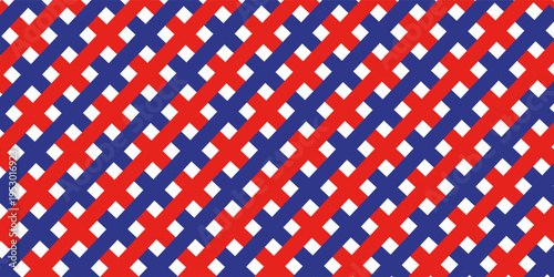 Airmail Envelope frame images with strips. International vintage letter border. Retro air mail postcard with blue and red stripes.  Empty classic postal frame. Vector illustration