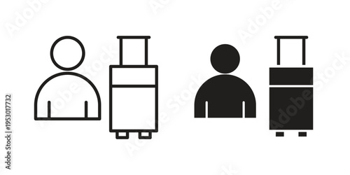 Guest icon set concept vector graphics for web UI