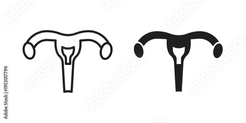 Gynecology icon set concept vector graphics for web UI