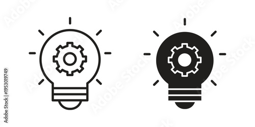 Innovation icon set concept vector graphics for web UI