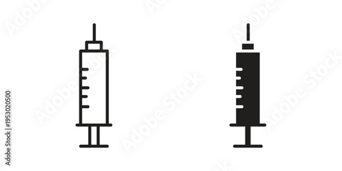 Needle icon set concept vector graphics for web UI