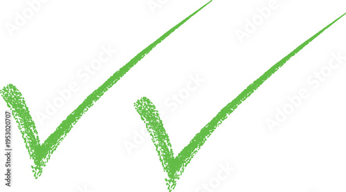 Hand-drawn Checkmark Vector Icon Set, Marker Check Isolated Check Box Checklist. Vector Design