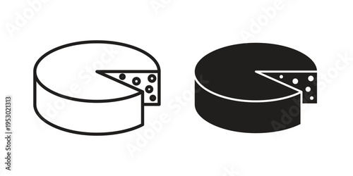 Parmesan icon set concept vector graphics for web UI