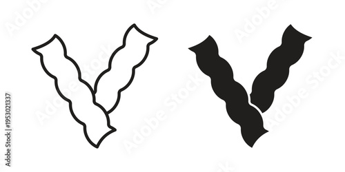 Pasta icon set concept vector graphics for web UI