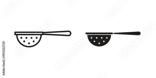 sieve icon set concept vector graphics for web UI