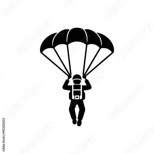 Airborne Paratrooper Descent Mission Icon