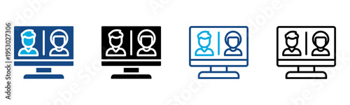 Racist Icon Multiple Style Vector Illustration