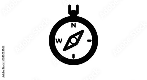 Black compass icon