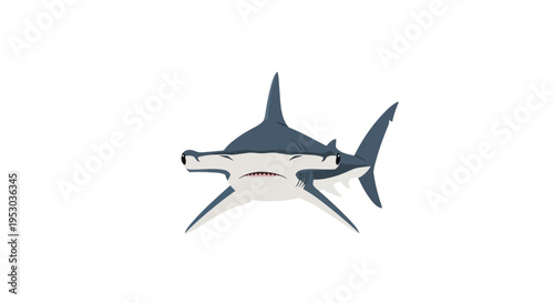 Detailed view of a shark swimming.