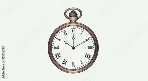 Vintage Pocket Watch Close Up.