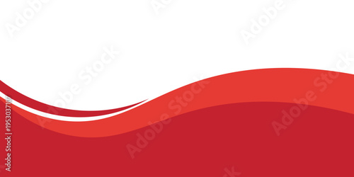 Vector red line background curve element with white space for text and message design, overlapping layers, vector. eps10