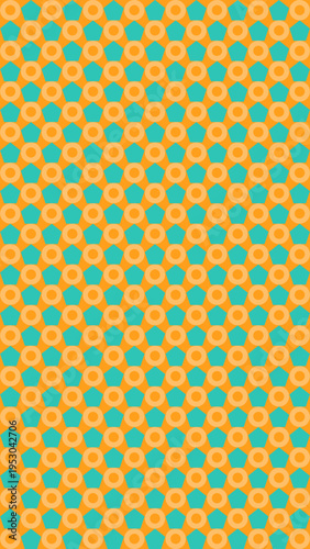 Geometric Pattern Background with Repeating Shapes