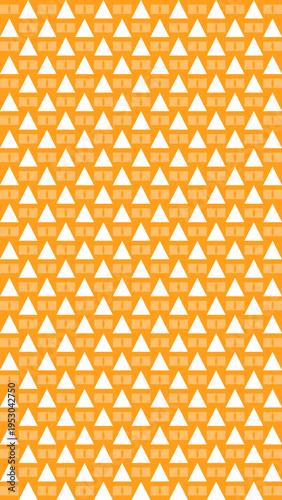 Orange Geometric Triangle Pattern Background