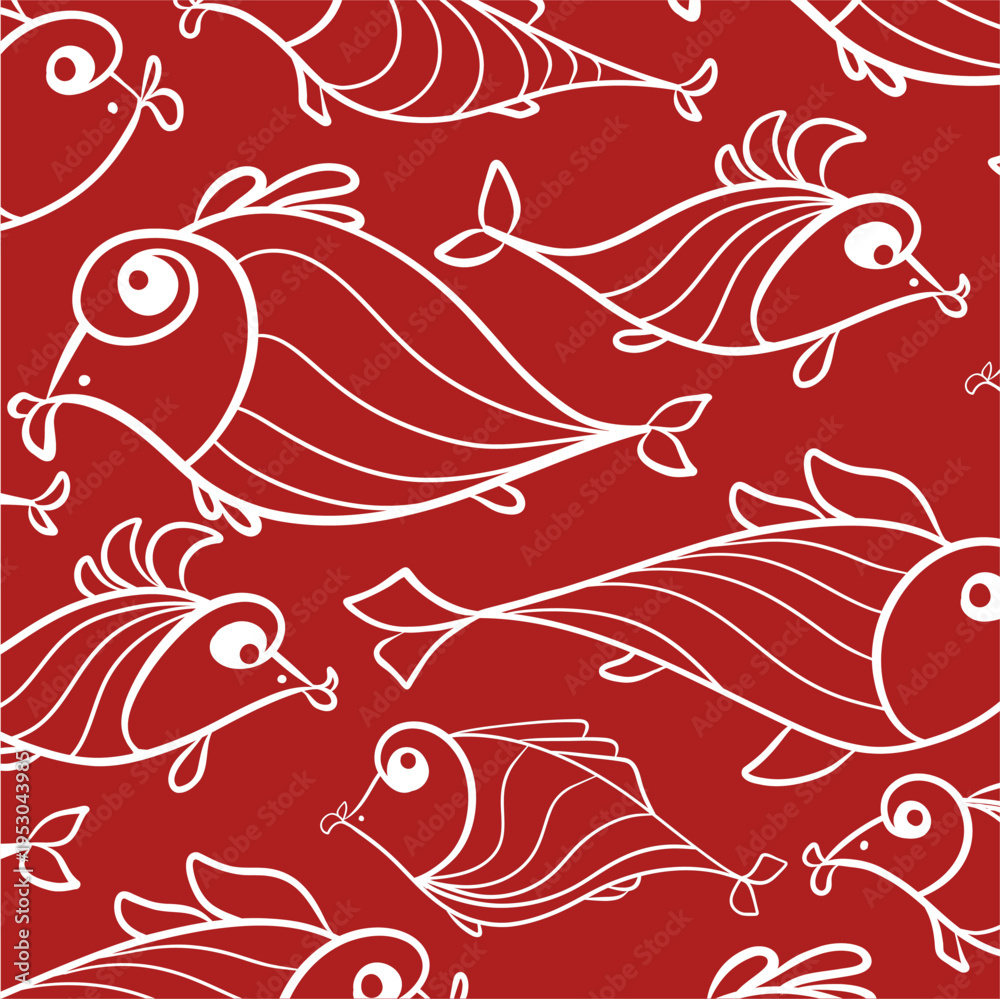 Fototapeta premium cute fish in a marine environment